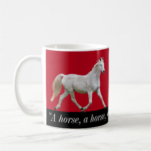 White Horse Mug with Saying