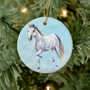 White Horse Ornament