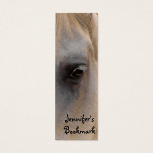 White Horse Portrait Bookmark