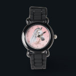 White Horse portrait pony girls watch for kids<br><div class="desc">White Horse portrait cowgirl equestrian personalised name kids watch,  horse lovers gift,  gift for girls</div>