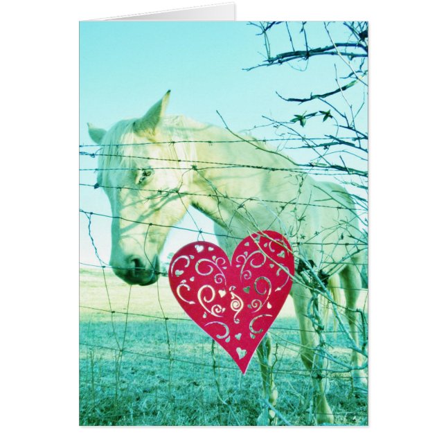 White Horse Red Heart Valentine (Front)