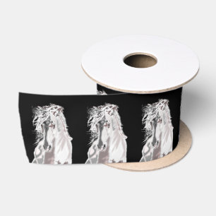 White Horse Satin Ribbon
