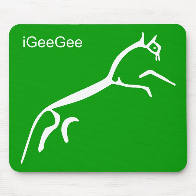 White Horse (Uffington Castle) - iGeeGee Mouse Mat (Front)
