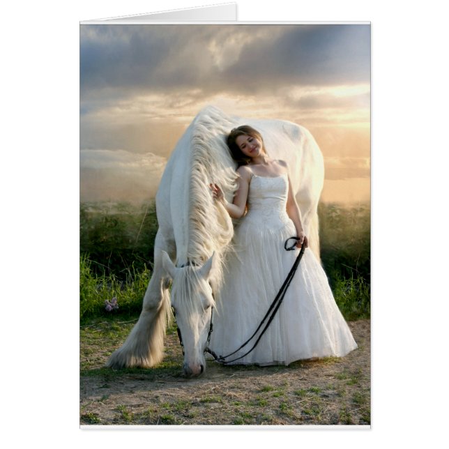 White Horse with Bride (Front)