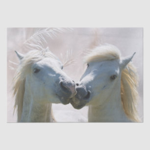 White Horses Best Friends Decoupage Tissue Paper