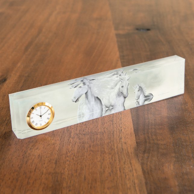 White Horses On The Beach Nameplate (Side)