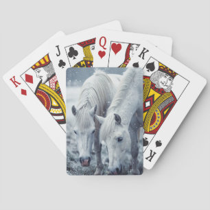 White Horses  Playing Cards