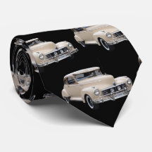 White Hotrod 1940s Car Pattern