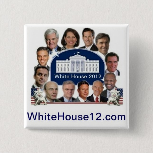 White House 2012 15 Cm Square Badge (Front)