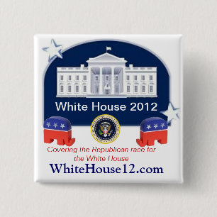 White House 2012 15 Cm Square Badge