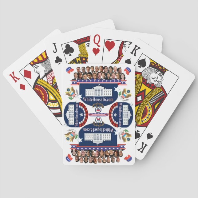 White House 2016 Republican Election Playing Cards (Back)