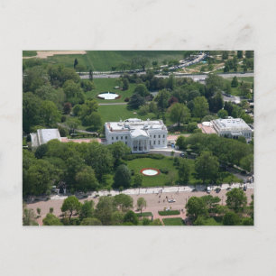 White House Aerial Photograph Postcard