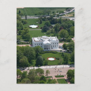 White House Aerial Photograph Postcard