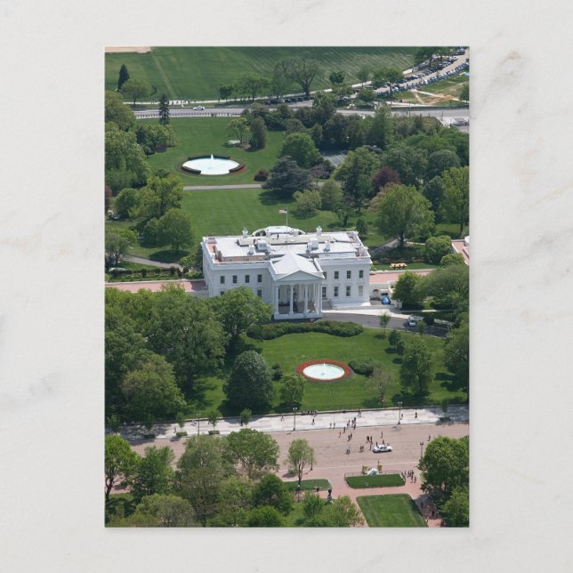 White House Aerial Photograph Postcard (Front)
