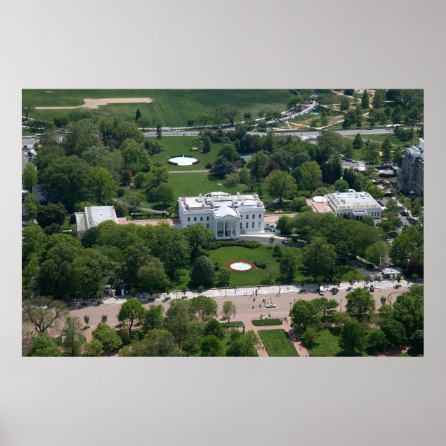 White House Aerial Photograph Poster (Front)