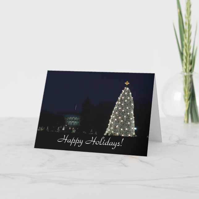 White House and National Tree Card (Front)