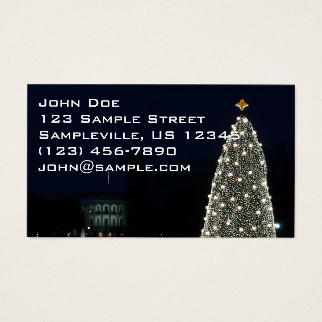 White House and National Tree Christmas Holiday DC (Front)