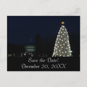 White House and National Tree Save the Date Announcement Postcard