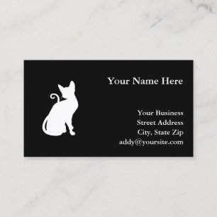 White House Cat Business Card