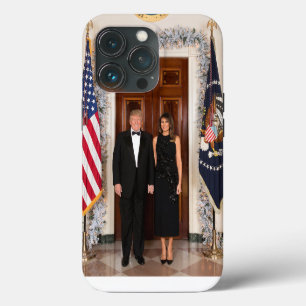 White House Christmas Donald Trump & Melania iPhone 13 Pro Case