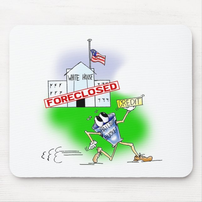 White House Foreclosed Mouse Mat (Front)