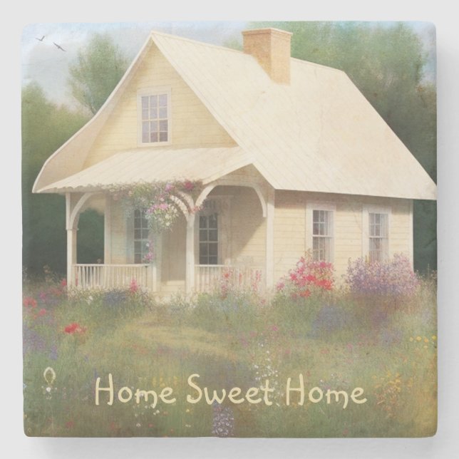 White House Housewarming Stone Coaster (Front)