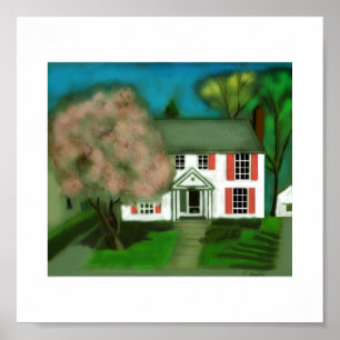 White House In The Suburbs Print