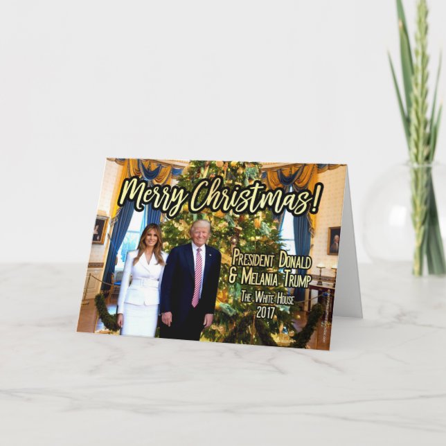 White House Melania Donald Trump Christmas Card (Front)