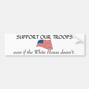 White House non Support Bumper Sticker