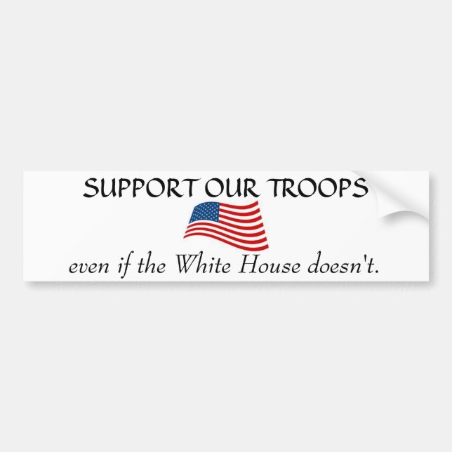 White House non Support Bumper Sticker (Front)