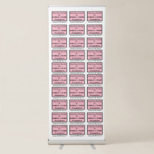 White House Pink Slip Election Selfie Background Retractable Banner