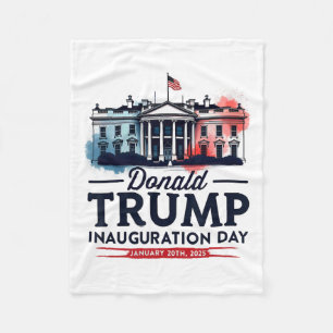 White House President Donald Trump Inauguration 20 Fleece Blanket