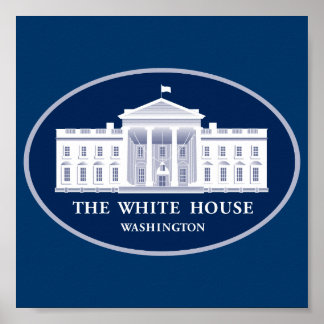 White House Press Conference Background Poster