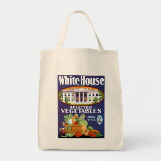 White House Selected Vegetables Tote Bag
