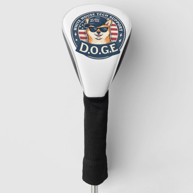 White House Tech Support Doge  Golf Head Cover (Front)