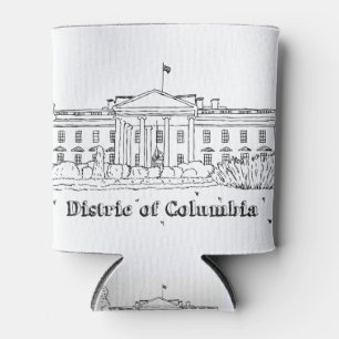White House Vacation Drawing Vacation Art Travelin Can Cooler