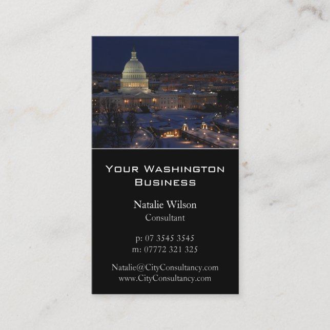 White House, Washington Photo - Business Card (Front)