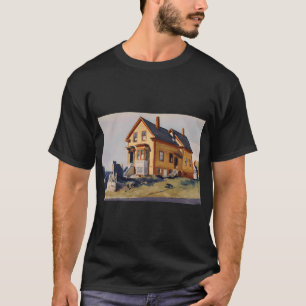 White house with dormer window Edward Hopper T-Shirt
