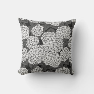 White hydrangea cushion