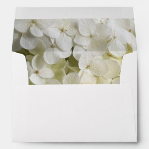 White Hydrangea Floral Envelope