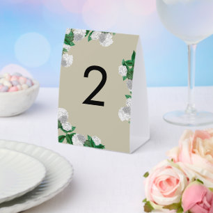 White Hydrangea Floral Greenery Modern Wedding