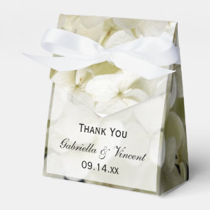 White Hydrangea Floral Wedding Favour Box