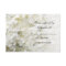 White Hydrangea Floral Wedding RSVP Response Card