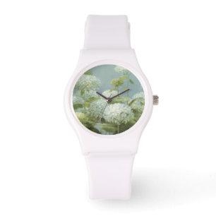 White Hydrangea Garden Watch