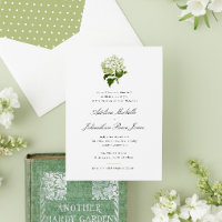 White Hydrangea Grandmillennial Wedding