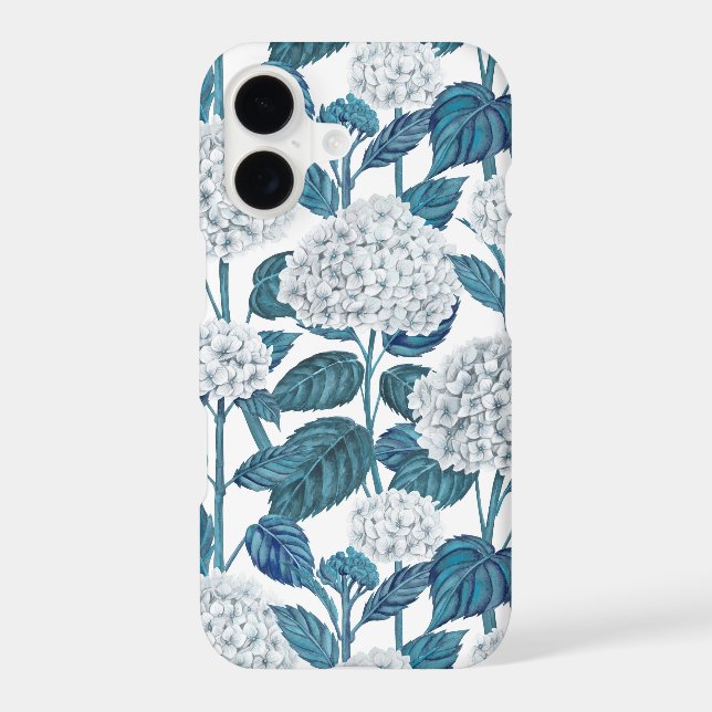 White hydrangea watercolor (Back)