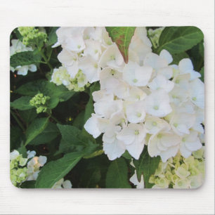White Hydrangeas Mouse Mat