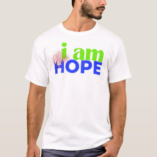 White " I am new hope" shirt 