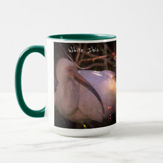 White Ibis Bird Photo Mug
