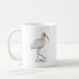 White Ibis Coastal Beach Bird Mug